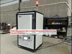 1700c Atmosphere Box Furnace Tempering Oven For Steel Ceramic Sintering